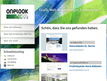 Tablet Screenshot of onelook.ch